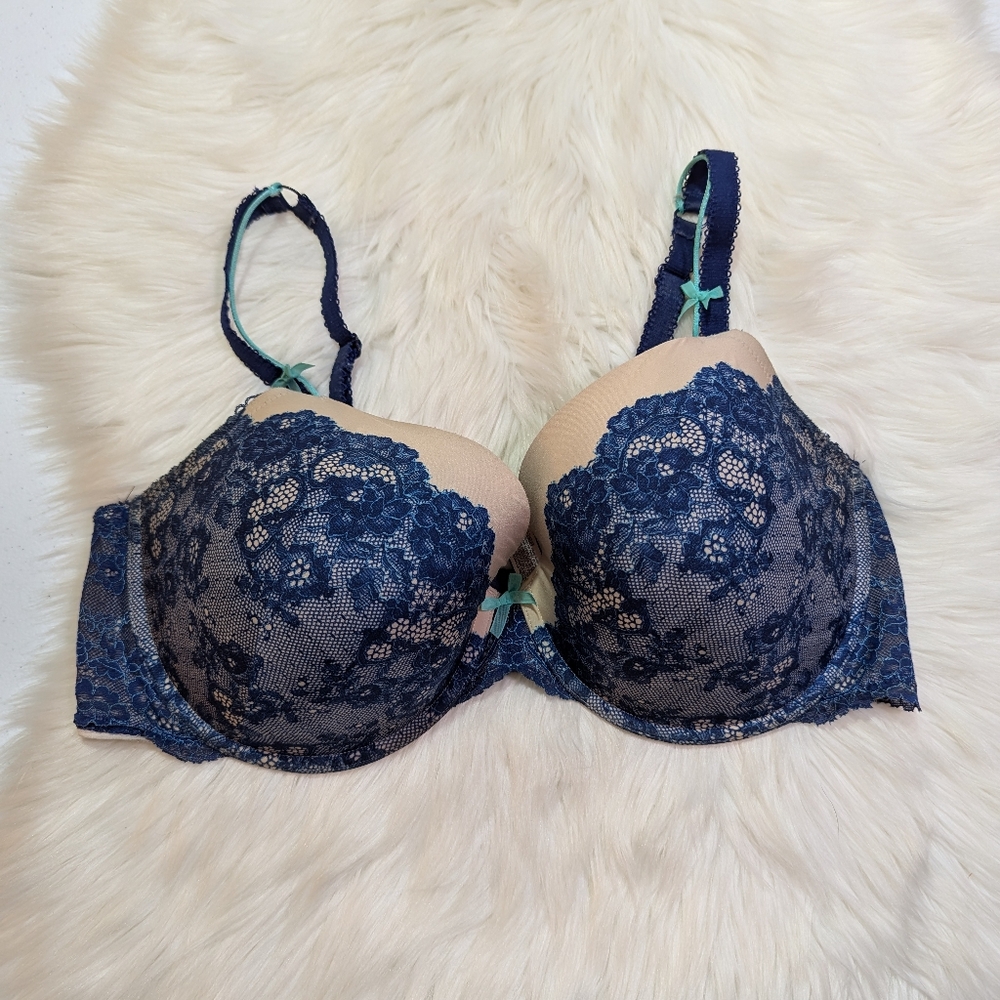 Victoria's Secret Blue Dream Angels Perfect Coverage in Size 40DDD